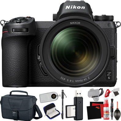 Nikon Z 6 Mirrorless Digital Camera with 24-70mm Lens International Model with Extra Accessory Bundle