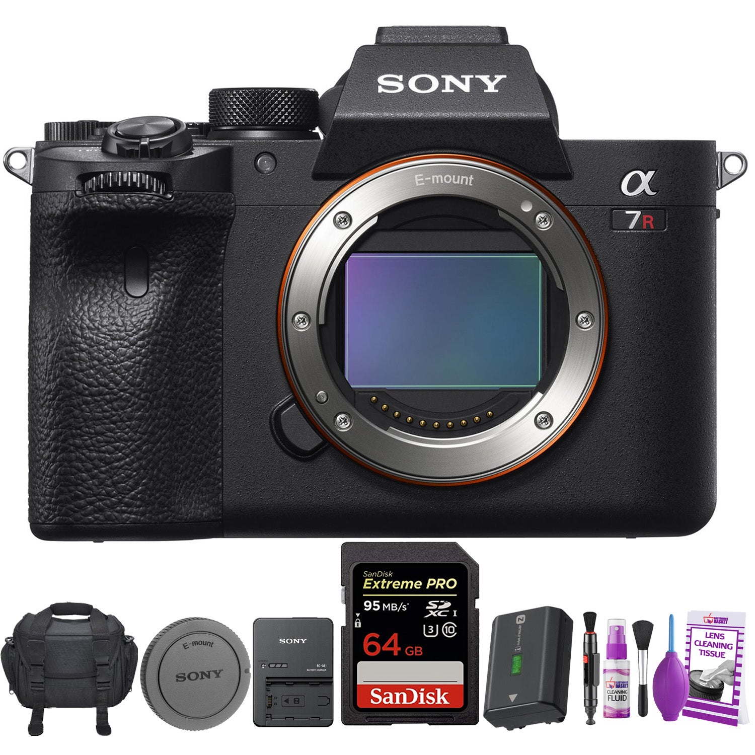 Sony Alpha a7R IV Mirrorless Digital Camera (Body Only) + Carrying Case + Sandisk 64GB Memory Card