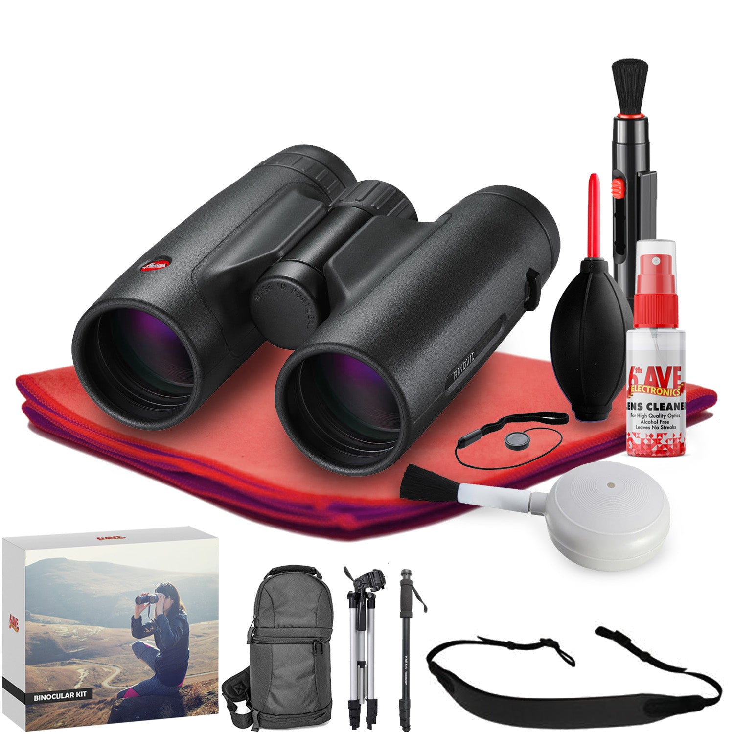 Leica 10x42 Trinovid HD Binocular  - Exclusive Outdoors Binoculars Kit