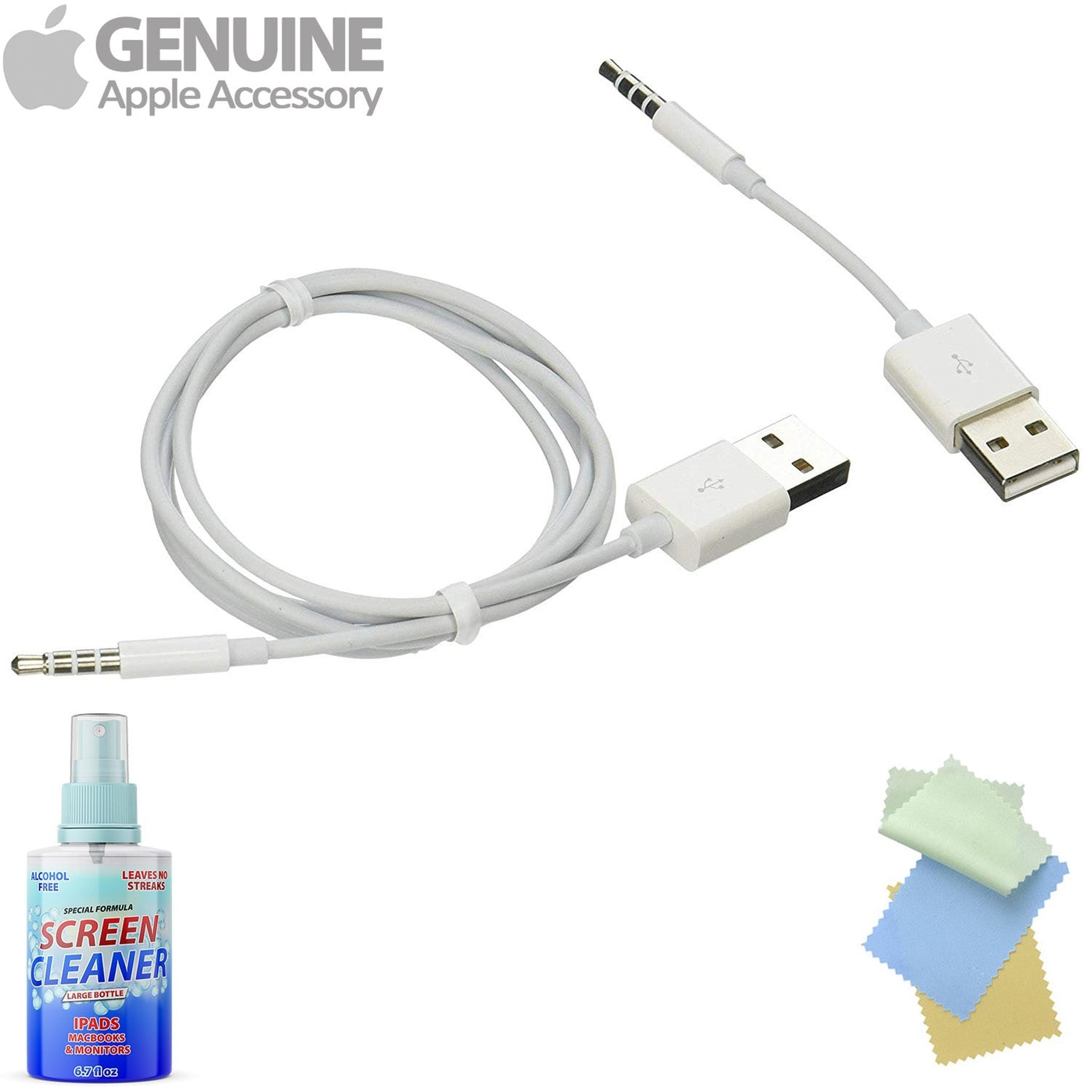 Apple MC003AM/A iPod Shuffle USB Cable with Free Cleaning Kit Bundle