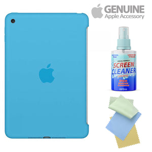 APPLE Silicone Case for iPad mini 4 Blue MLD32ZA/A with Free Cleaning Kit Bundle