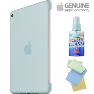 iPad mini 4 Silicone Case Turquoise MLD72FE/A with Free Cleaning Kit Bundle
