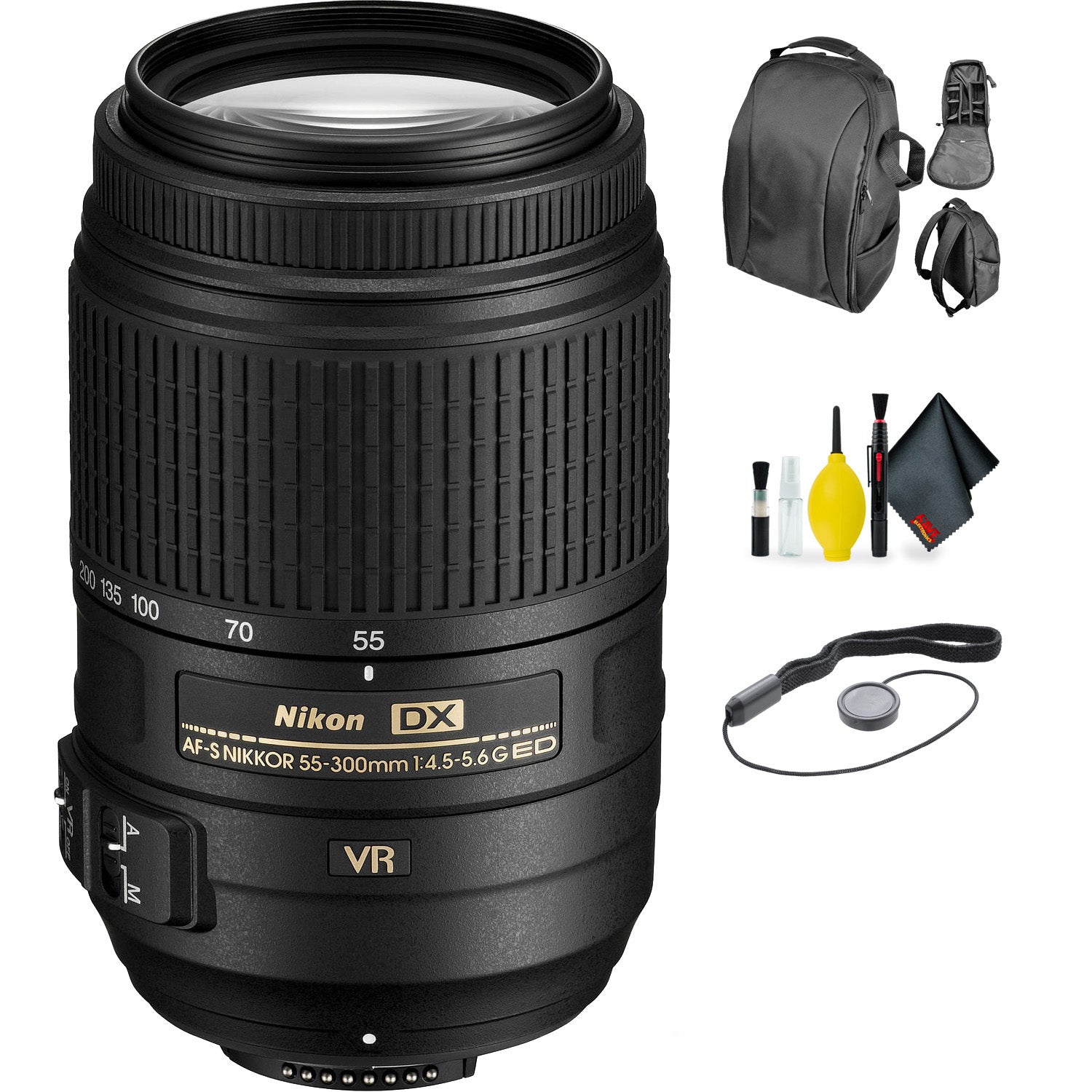 Nikon 55-300 F/4-5.6 AFS ED VR + Deluxe Lens Cleaning Kit Pentax