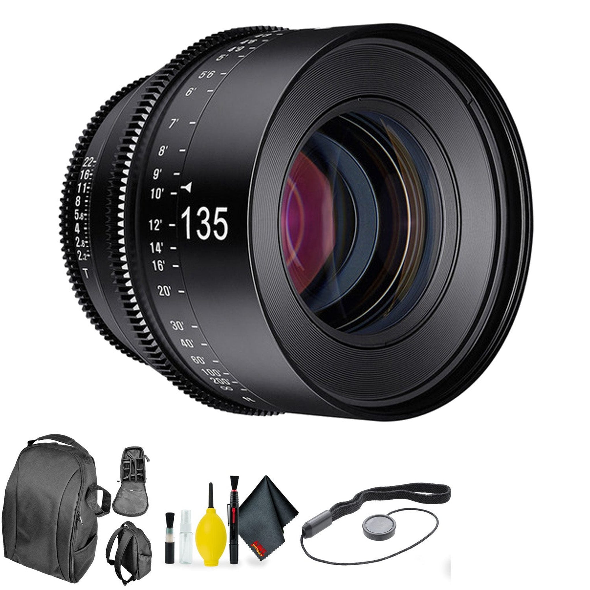 Rokinon Xeen 135mm T2.2 for Micro 4/3 + Deluxe Lens Cleaning Kit Bundle