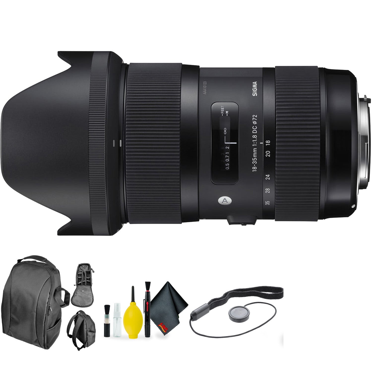 Sigma 18-35mm f/1.8 DC HSM Art Lens for Nikon + Deluxe Lens Cleaning Kit Bundle