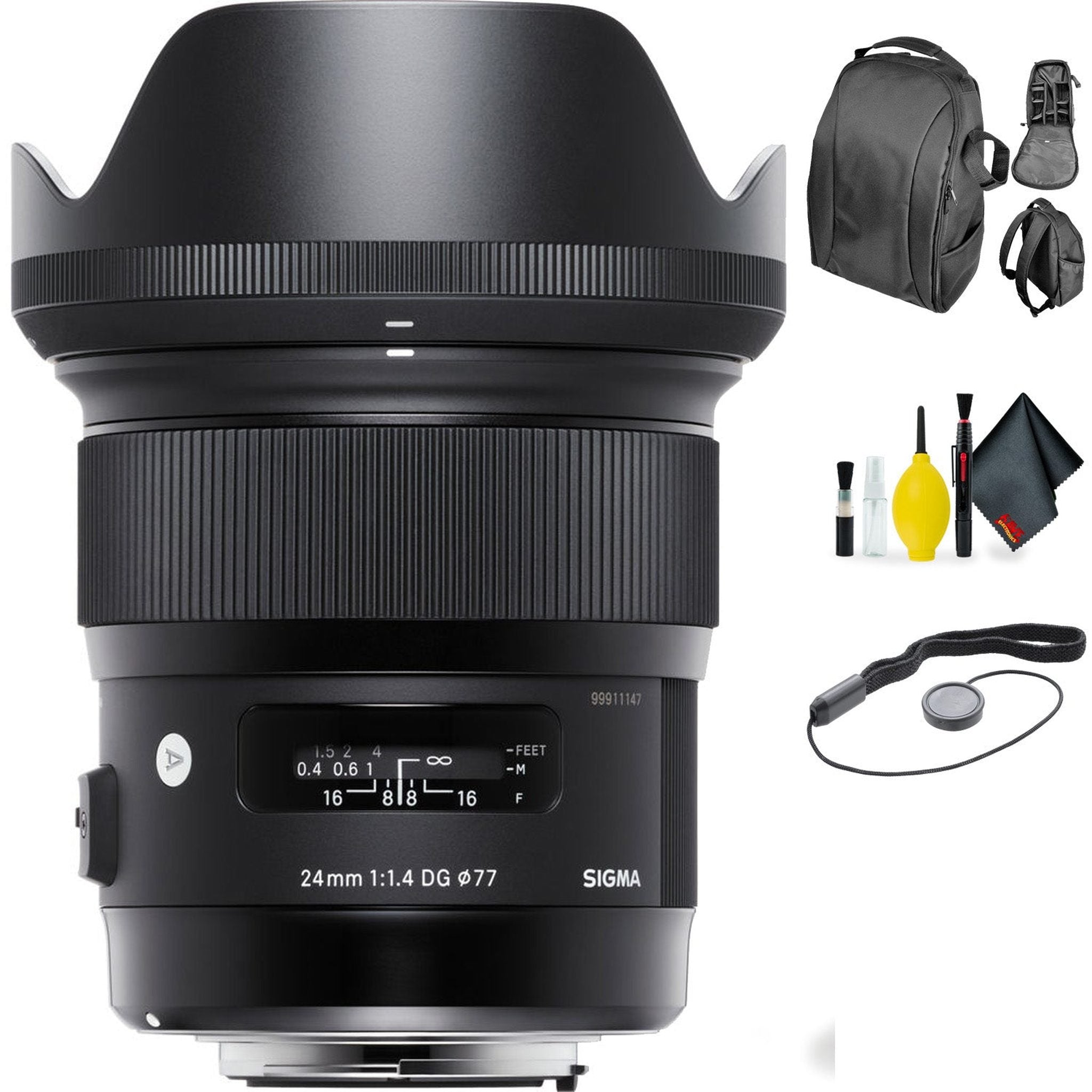 SIGMA 24mm f/1.4 DG HSM Art Lens for Canon + Deluxe Lens Cleaning Kit Sigma