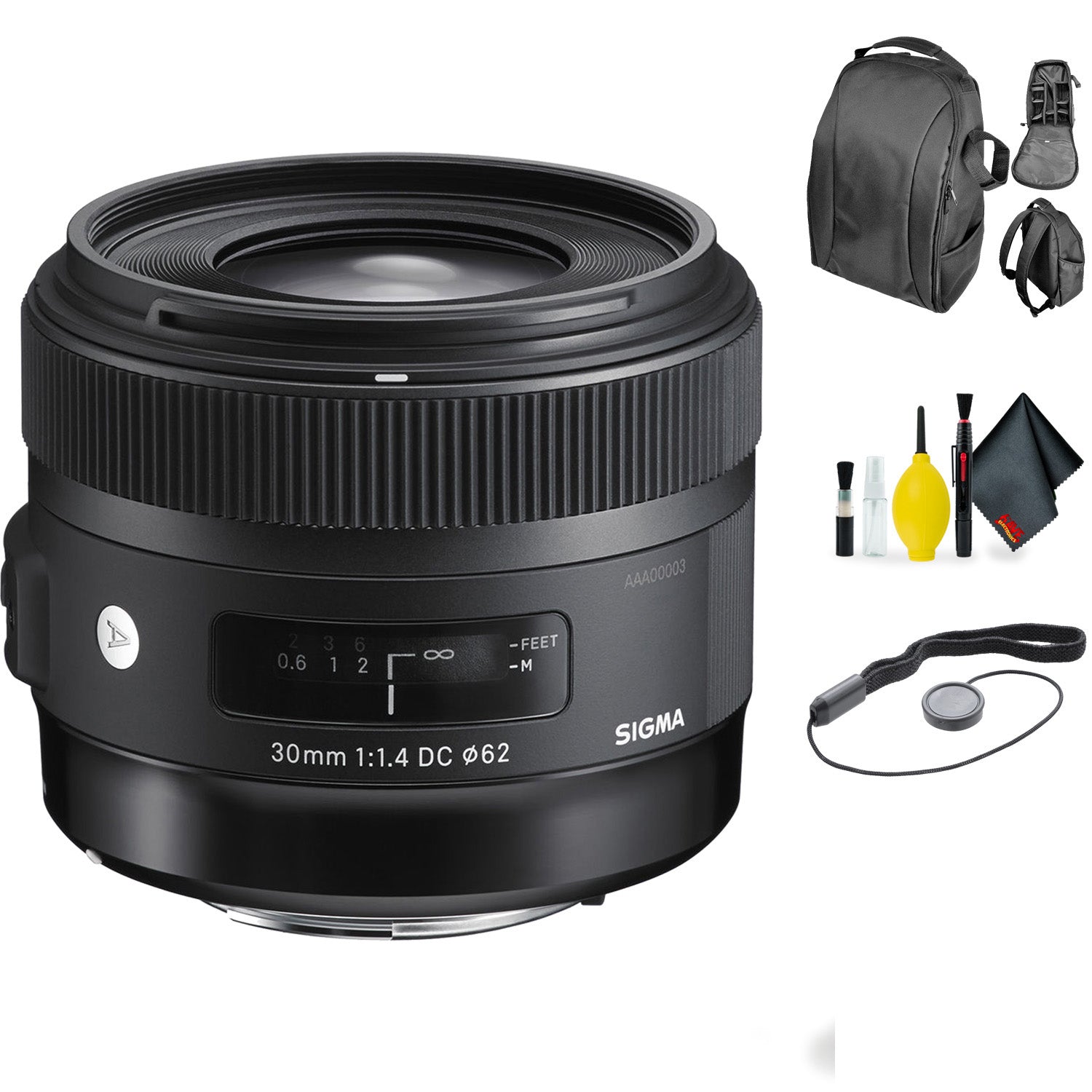 Sigma 30mm f/1.4 DC HSM Art Lens for Canon + Deluxe Lens Cleaning Kit