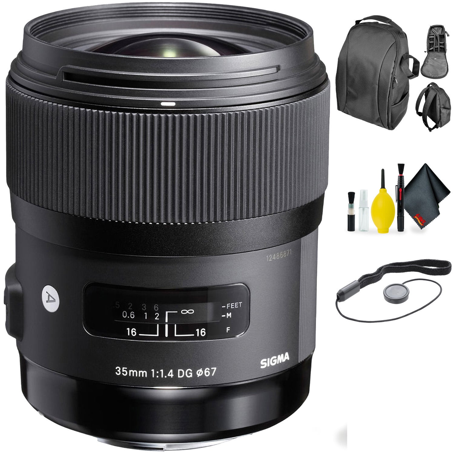 Sigma 35mm f/1.4 DG HSM Art Lens for Canon + Deluxe Lens Cleaning Kit Bundle