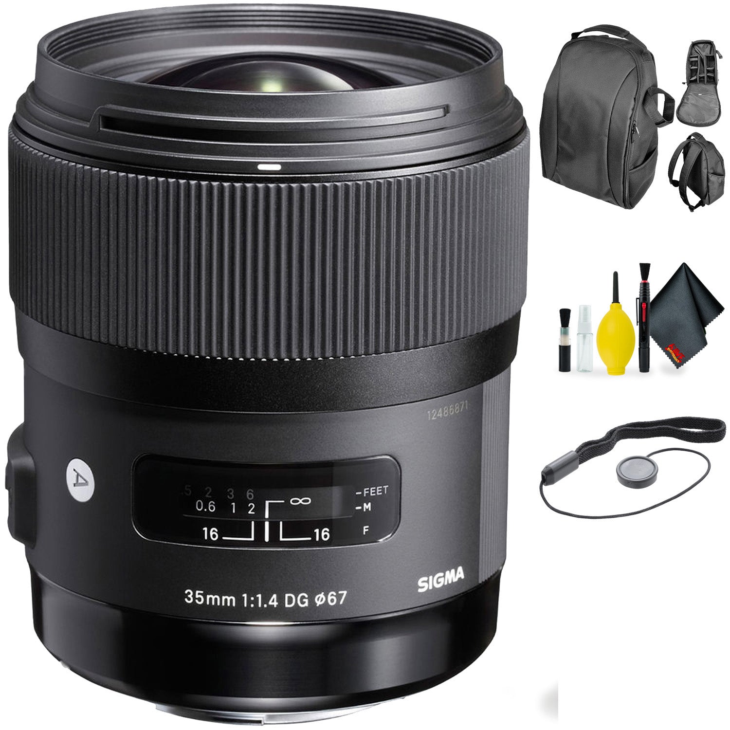 Sigma 35mm f/1.4 DG HSM Art Lens for Nikon + Deluxe Lens Cleaning Kit Bundle