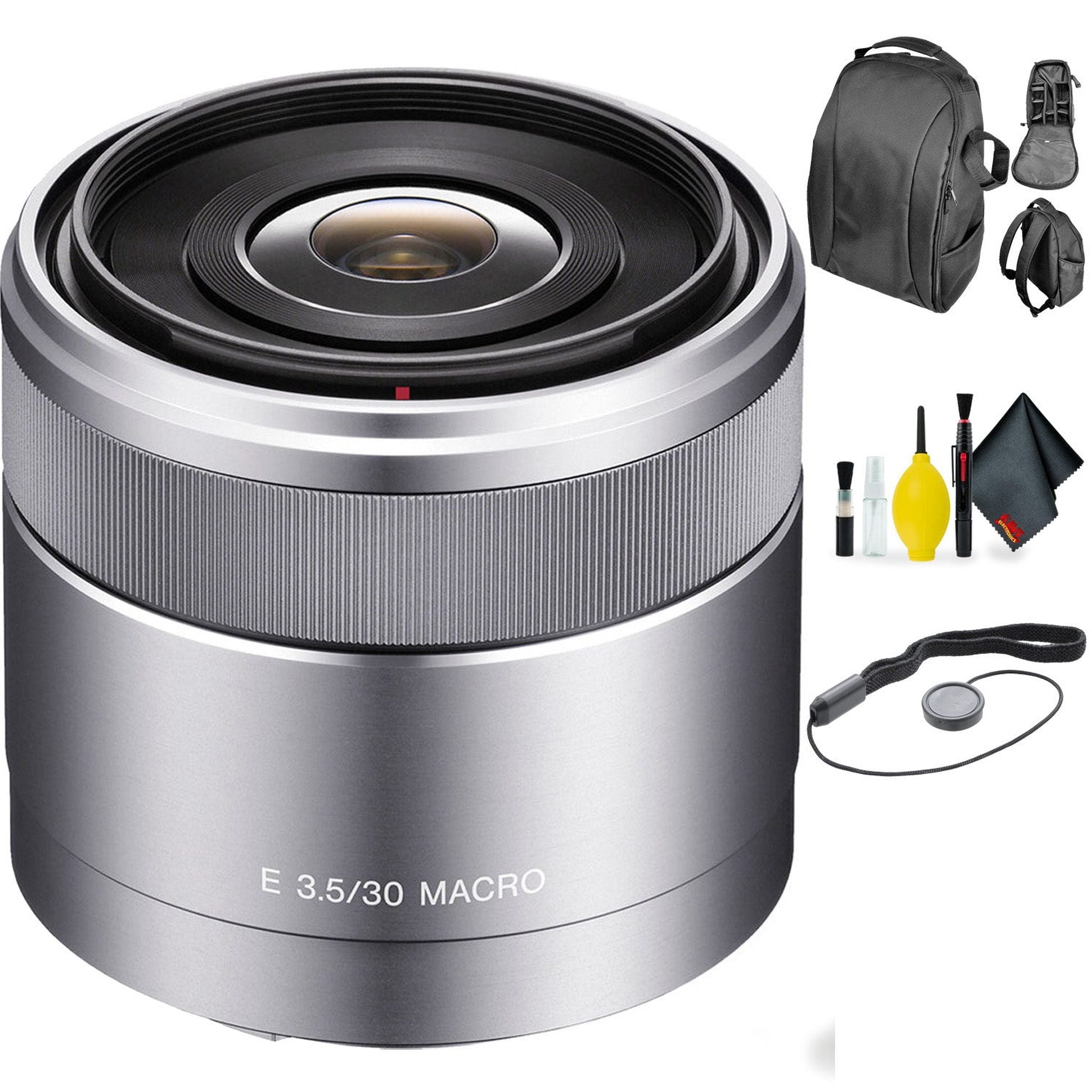 SONY SEL 30MM F/3.5 NEX Lens + Deluxe Lens Cleaning Kit Sony
