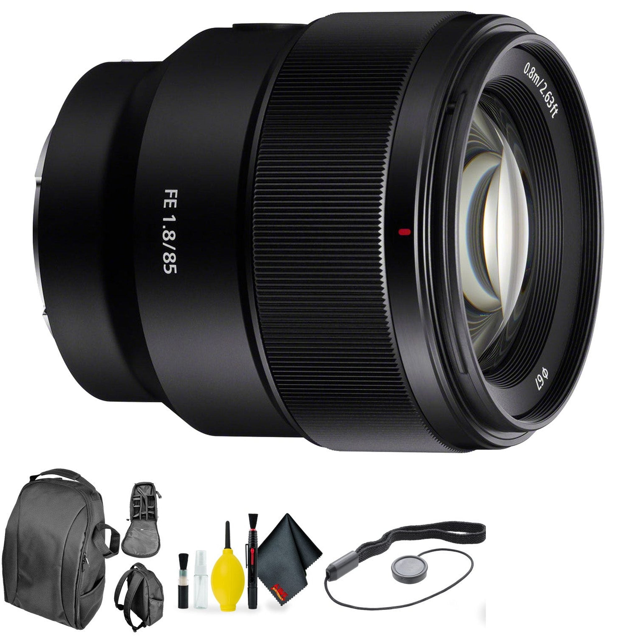 Sony FE 85mm f/1.8 Lens + Deluxe Lens Cleaning Kit - Used Sony