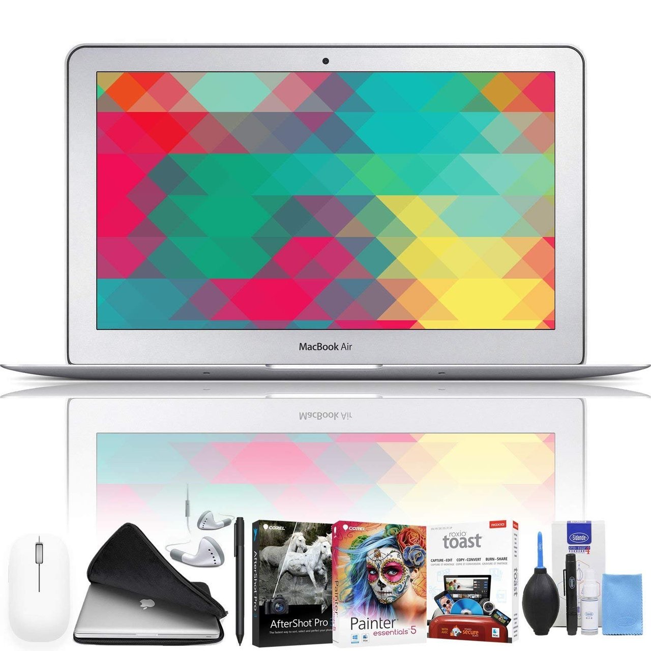 Apple 11.6" MacBook Air Notebook Computer Early 2015 128GB Hard Drive SSD Deluxe Package