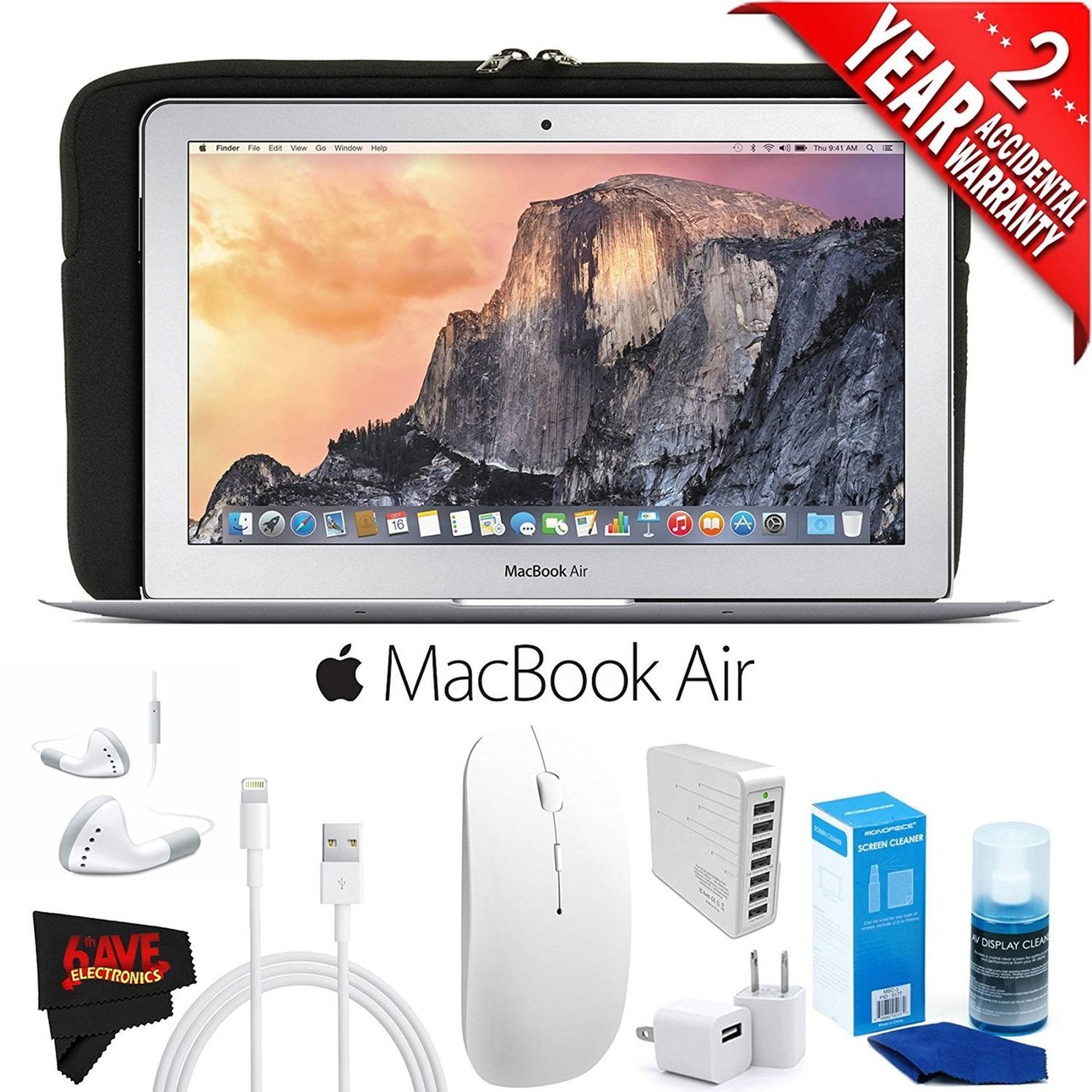 Apple 11.6-Inch MacBook Air Early 2015 with Padded Case