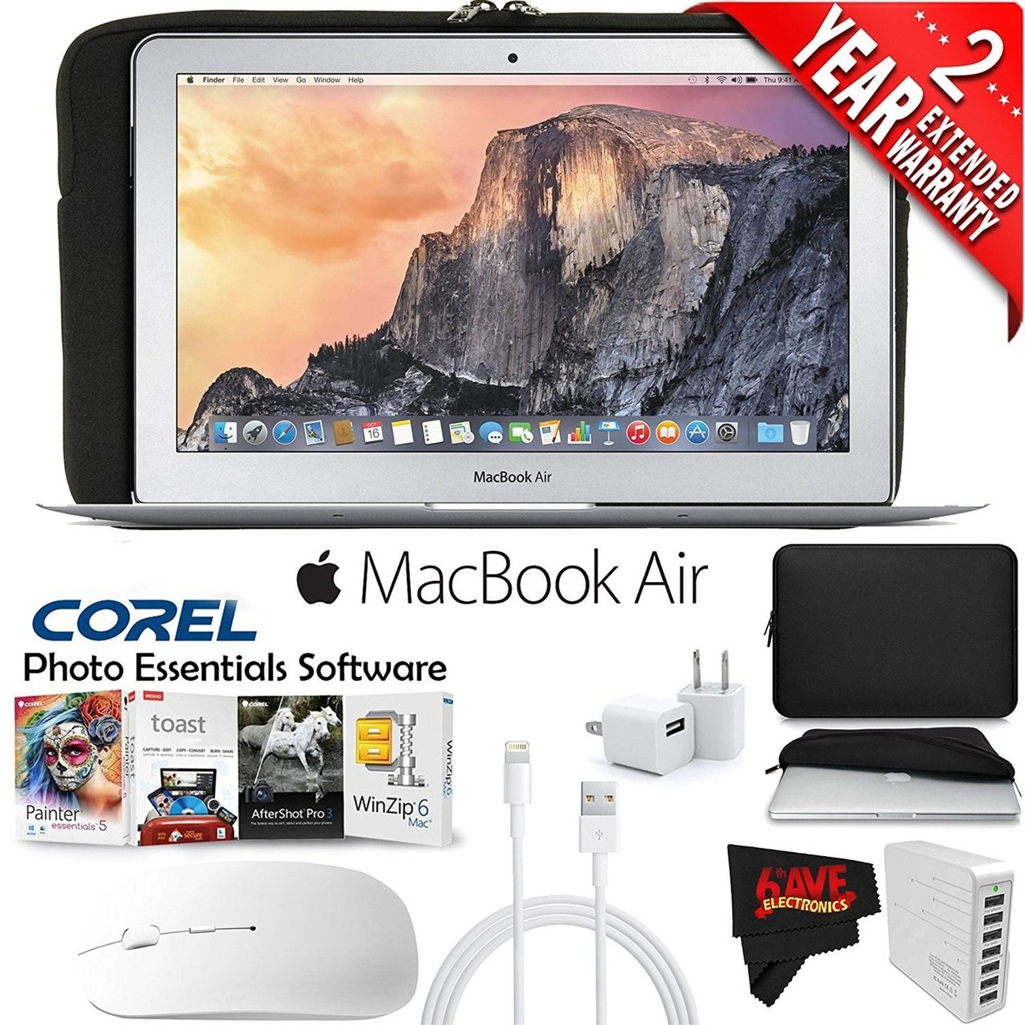 Apple 11.6-Inch MacBook Air with Corel Photo Essentials Software