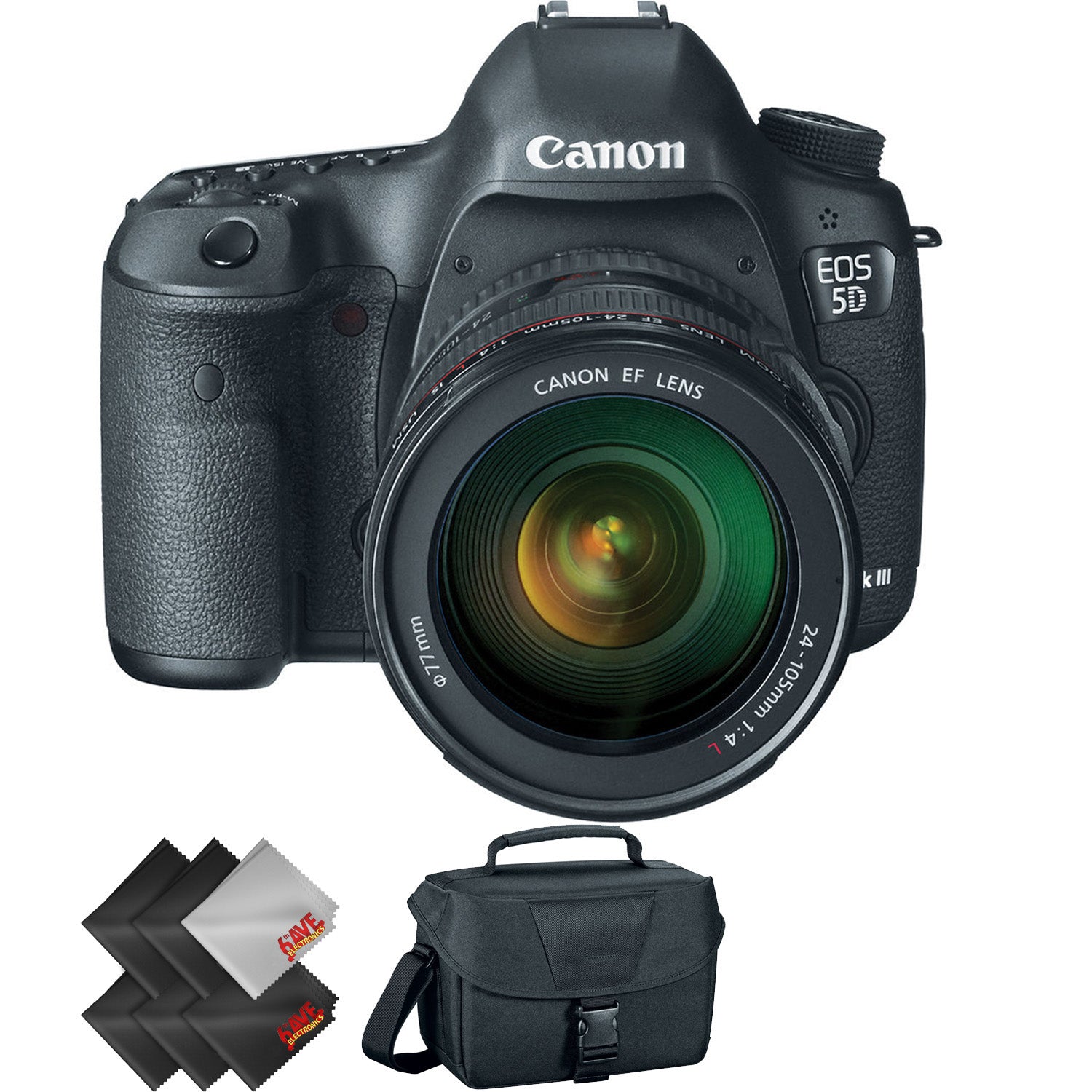 Canon EOS 5D Mark III DSLR Camera with 24-105mm Lens + 2 Year Accidental Warranty Bundle
