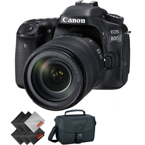 Canon EOS 80D DSLR Camera with 18-135mm Lens + 2 Year Accidental Warranty Canon