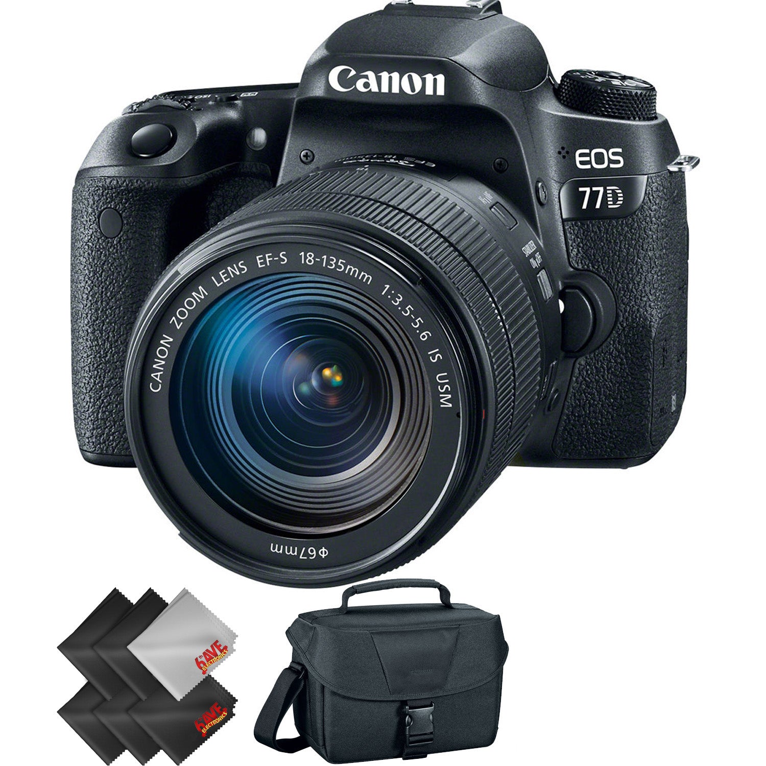 Canon EOS 77D DSLR Camera with 18-135mm USM Lens + 1 Year Warranty