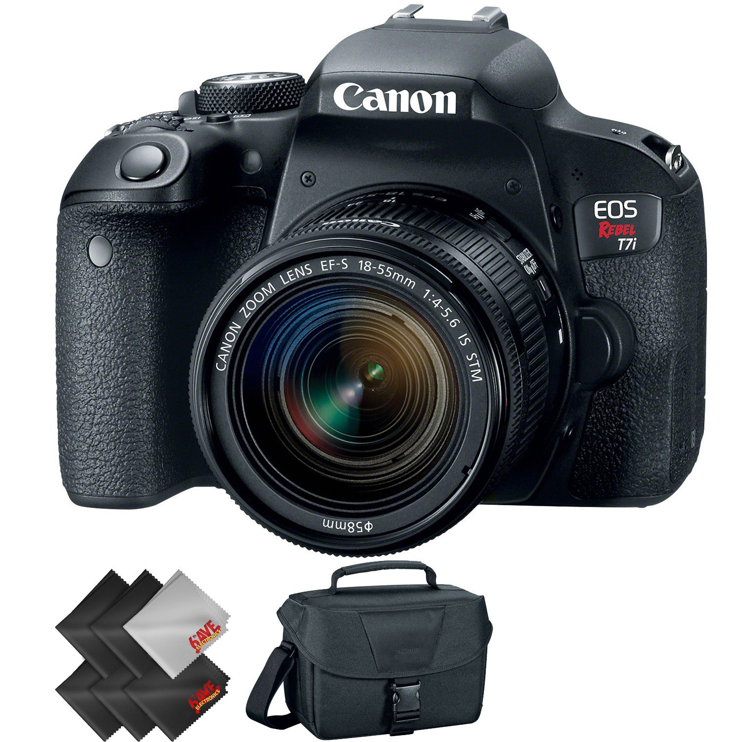 Canon EOS Rebel T7i DSLR Camera with 18-55mm Lens + 1 Year Warranty