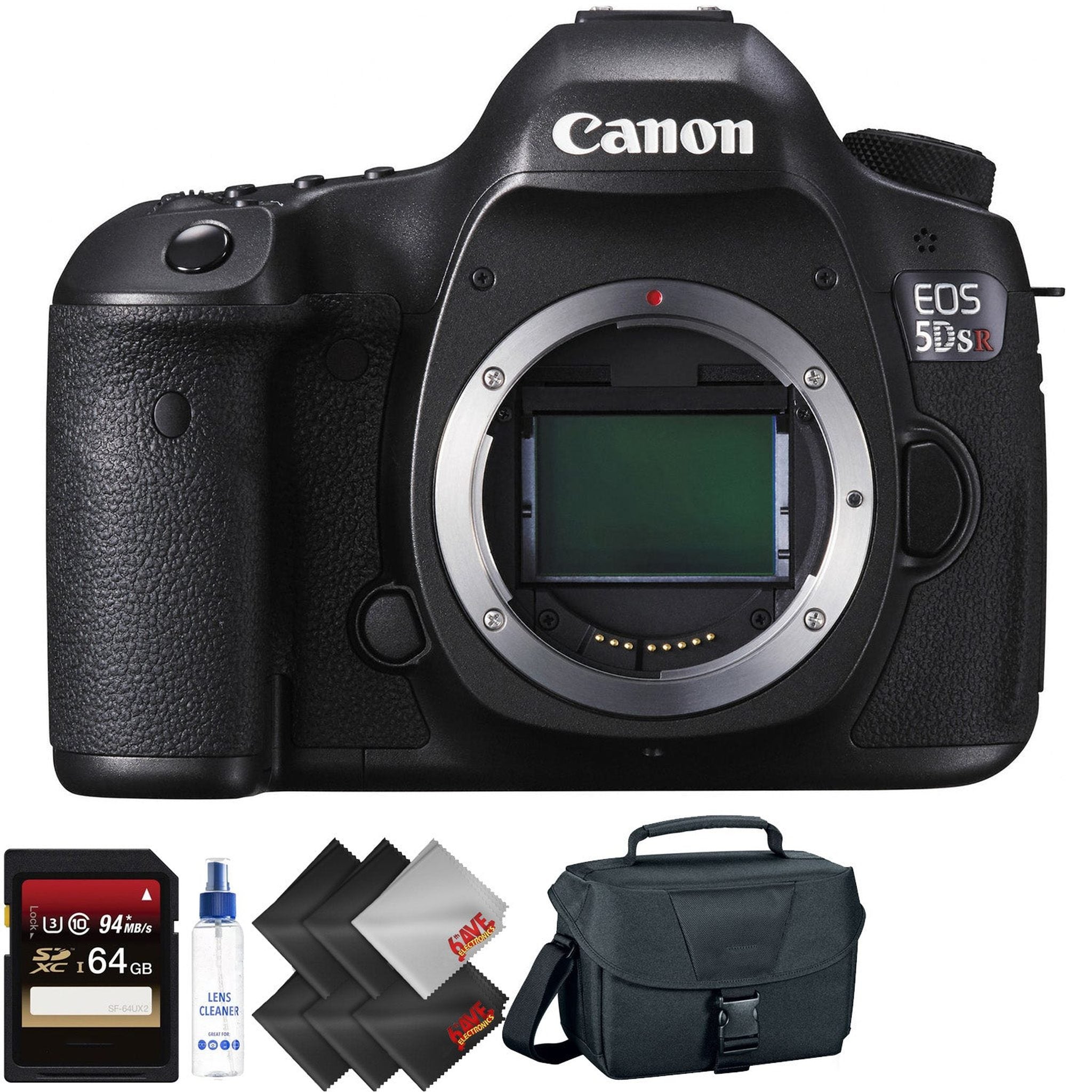Canon EOS 5DS R DSLR Camera Body Only + 64GB Memory Card + 1 Year Warranty