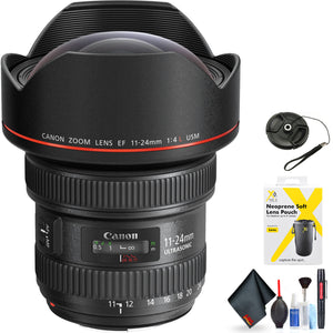 Canon EF 11-24mm f/4L USM Lens for Canon EF Mount + Accessories International Model with 2 Year Warranty