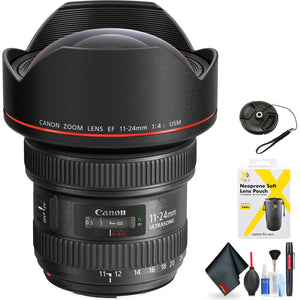 Canon EF 11-24mm f/4L USM Lens for Canon EF Mount + Accessories International Model with 2 Year Warranty