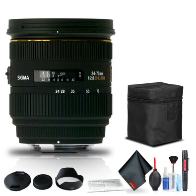 Sigma 24-70mm f/2.8 IF EX DG HSM Lens for Sony A for Sony A Mount + Accessories International Model with 2 Year Warrant