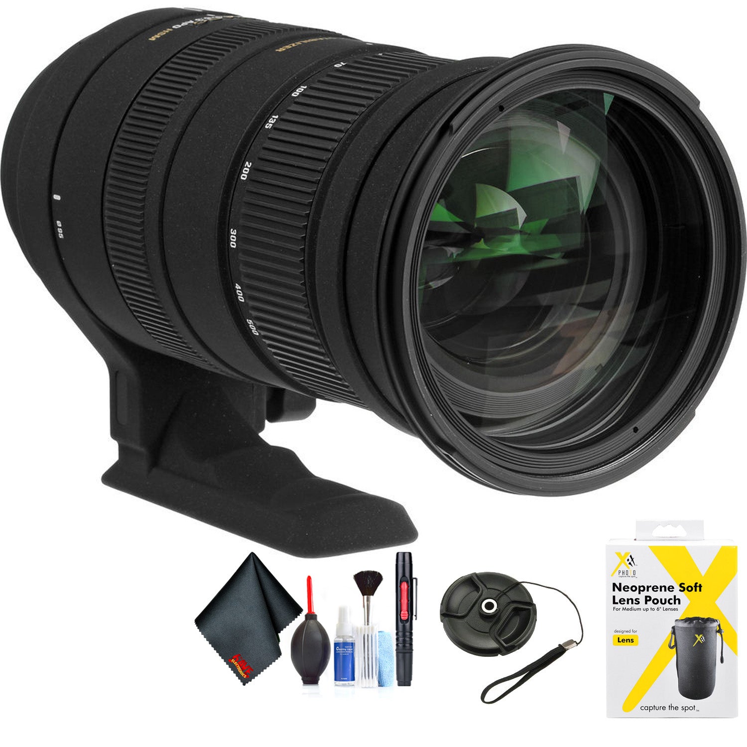 Sigma 50-500mm f/4.5-6.3 APO DG OS HSM Lens for Sony/Minolta for Sony A Mount + Accessories International Model with 2