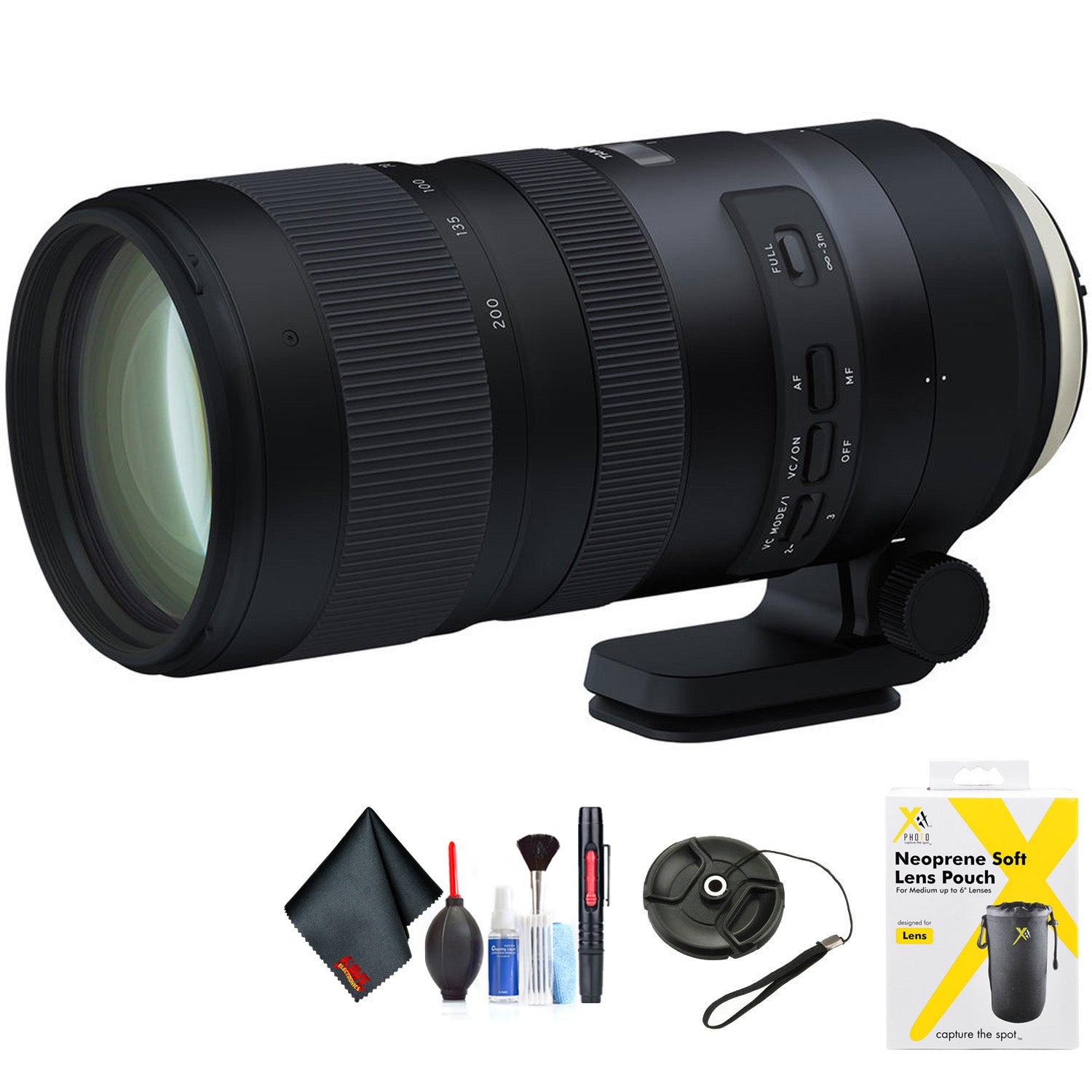 Tamron SP 70-200mm f/2.8 Di VC USD G2 Lens for Nikon F for Nikon F Mount + Accessories (International Model with 2 Year