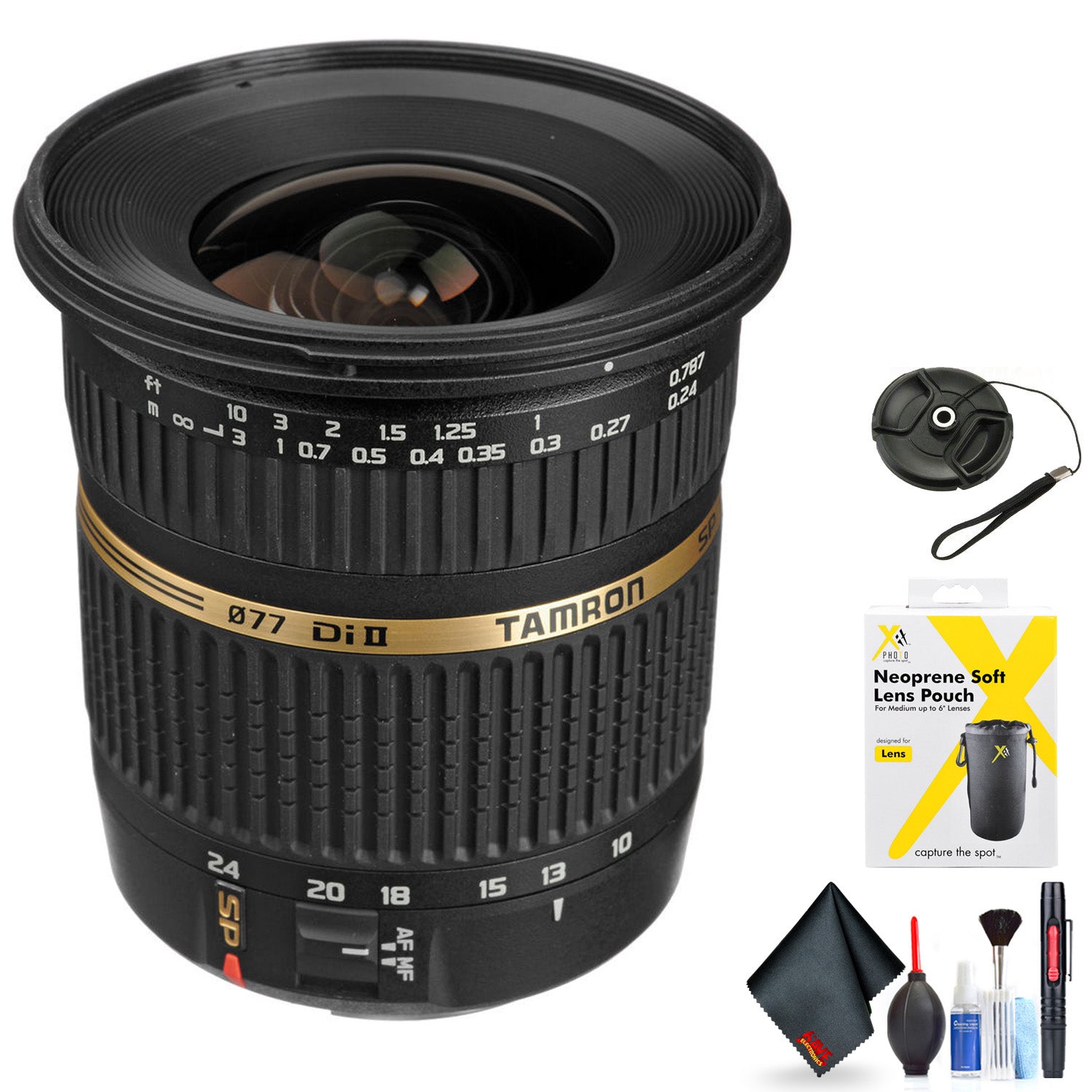 Tamron SP AF 10-24mm f / 3.5-4.5 DI II Zoom Lens for Canon DSLR Cameras for Canon EF-S Mount + Accessories Internationa
