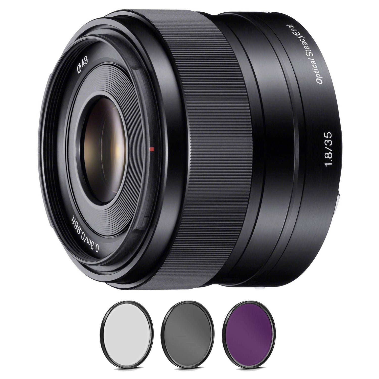 Sony E 35mm f/1.8 OSS Lens with Pro Filter