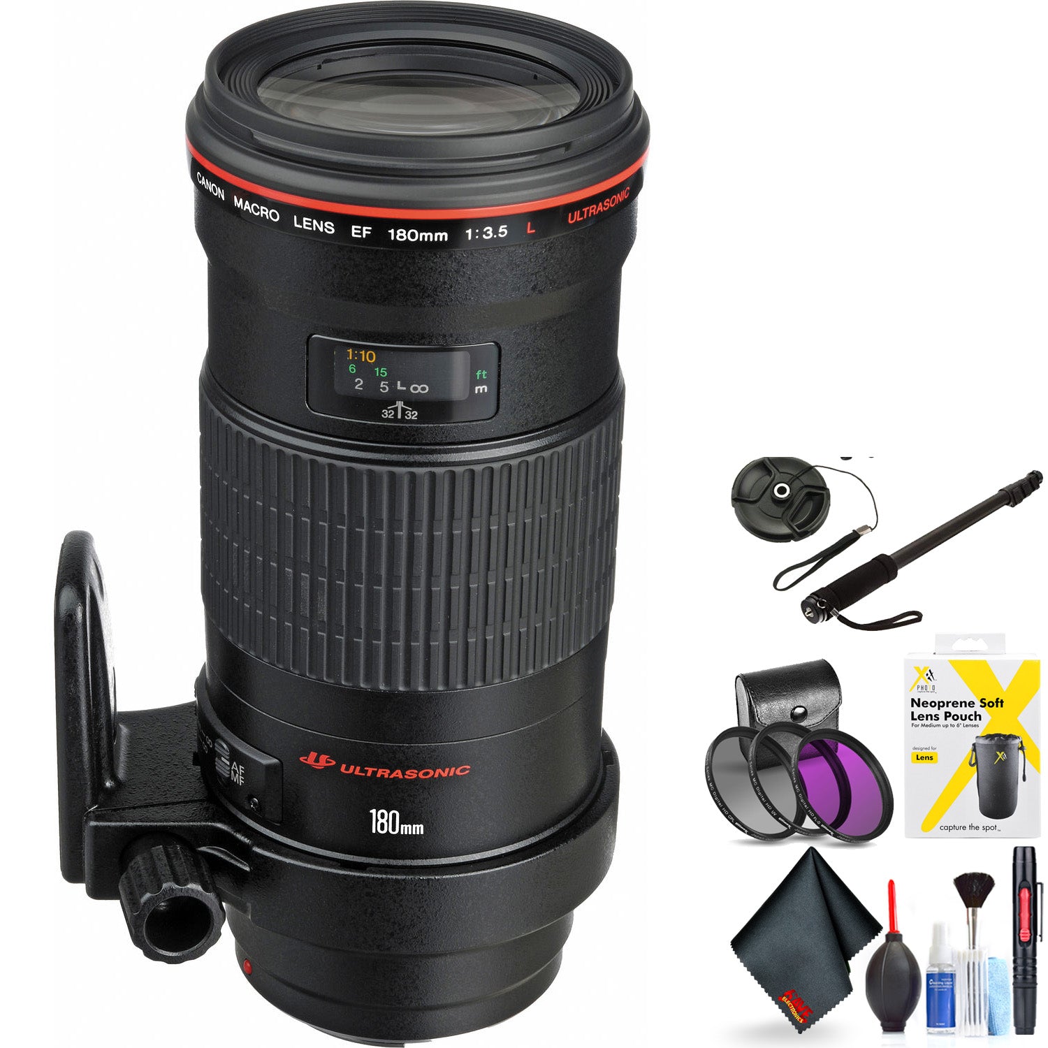 Canon EF 180mm F/3.5L Macro USM Lens for Canon 6D, 5D Mark IV, 5D Mark III, 5D Mark II, 6D Mark II, 5Dsr, 5Ds, 1Dx, 1Dx
