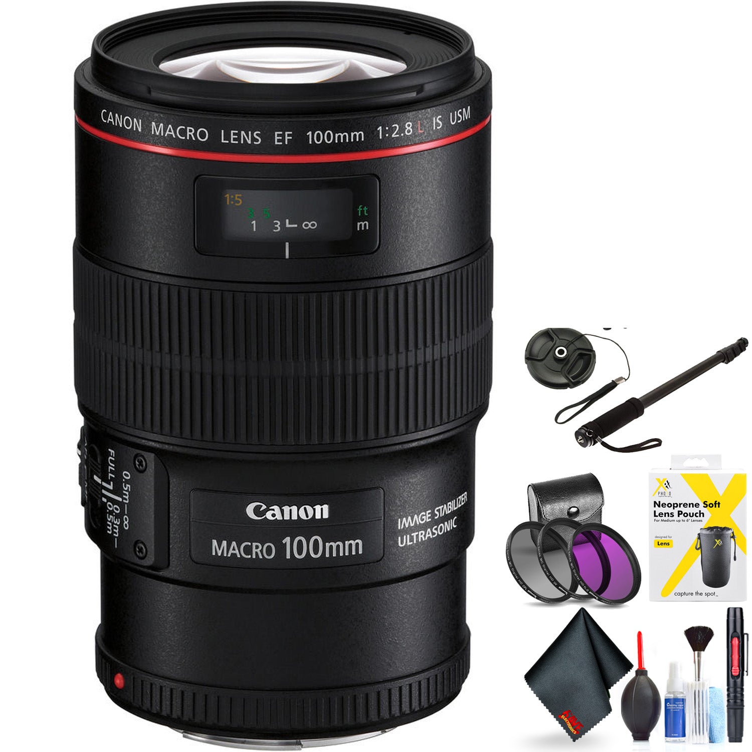 Canon EF 100mm F/2.8L Macro is USM Lens for Canon 6D, 5D Mark IV, 5D Mark III, 5D Mark II, 6D Mark II, 5Dsr, 5Ds, 1Dx, 1