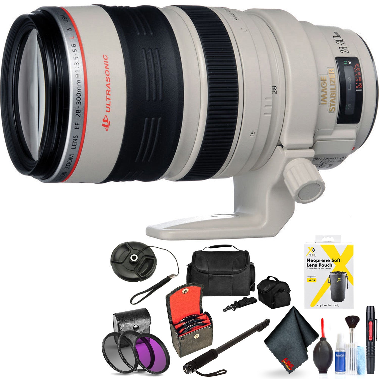 Canon EF 28-300mm F/3.5-5.6L is USM Lens for Canon 6D, 5D Mark IV, 5D Mark III, 5D Mark II, 6D Mark II, 5Dsr, 5Ds, 1Dx,