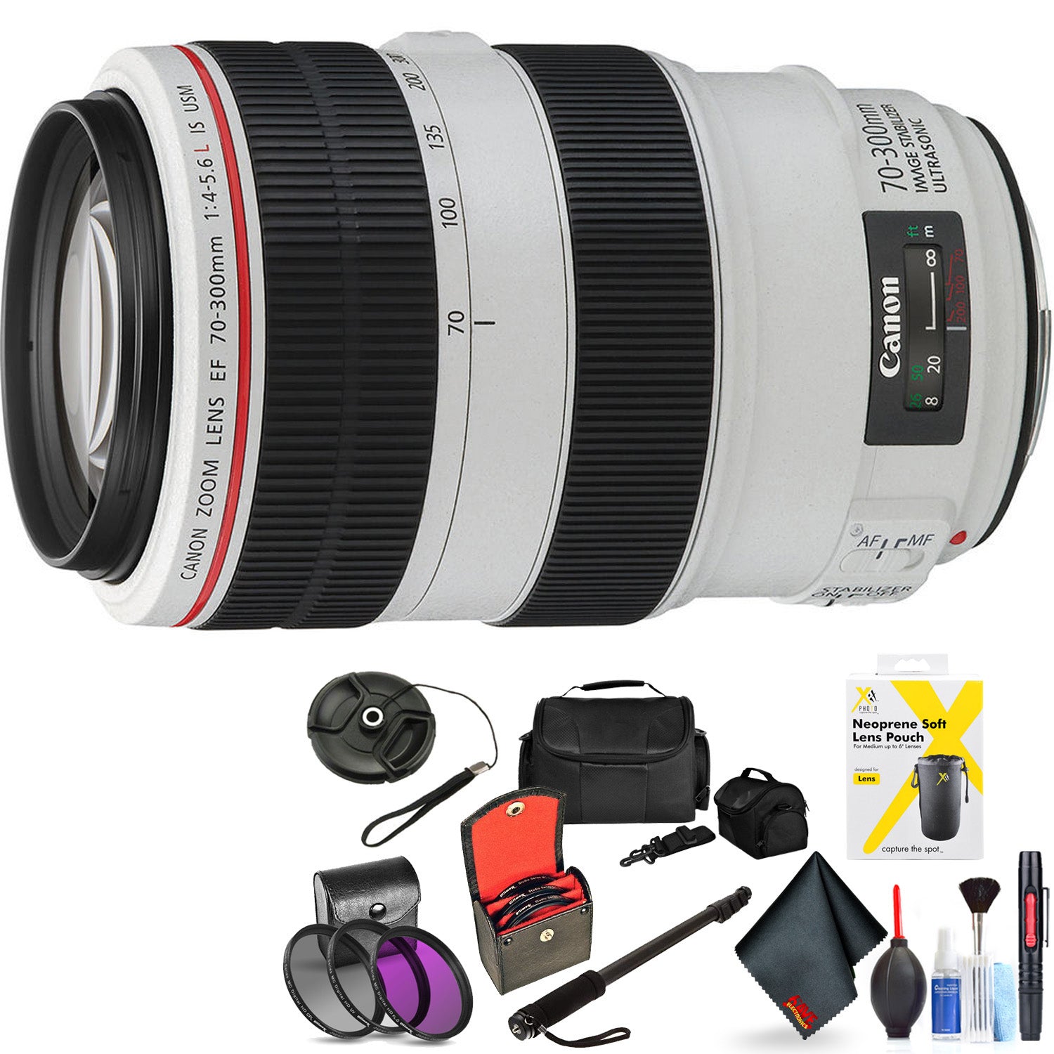 Canon EF 70-300mm F/4-5.6L is USM Lens for Canon 6D, 5D Mark IV, 5D Mark III, 5D Mark II, 6D Mark II, 5Dsr, 5Ds, 1Dx, 1D