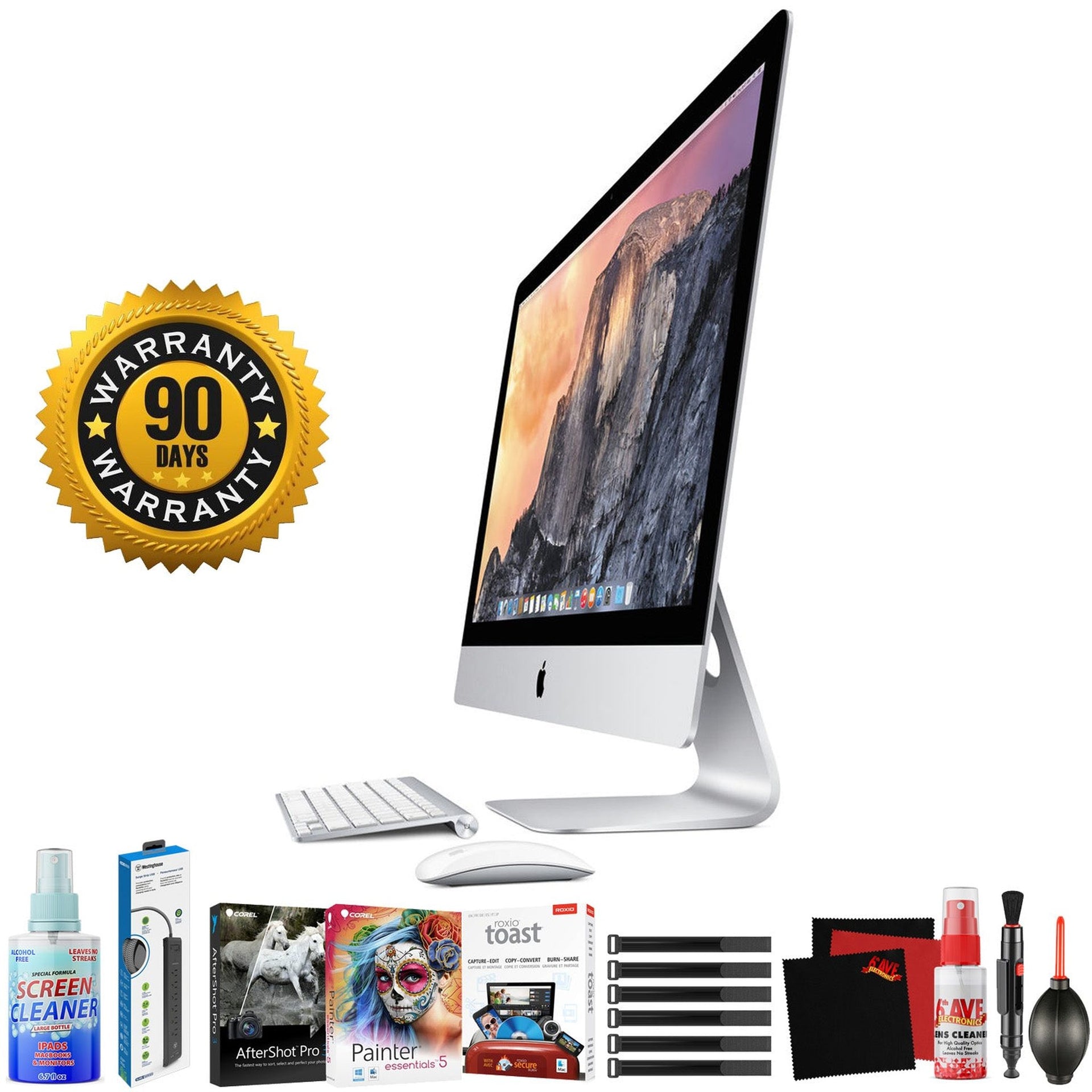 Apple 27" iMac with Retina 5K Display Late 2014 - Home Productivity Bundle - Photo Artist Software Collection
