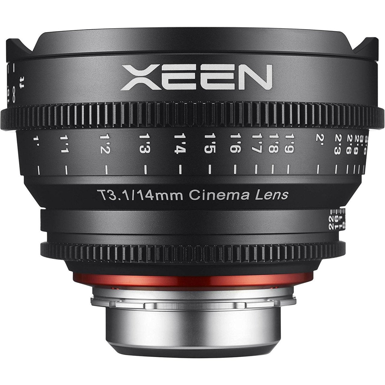 Rokinon Xeen 14mm T3.1 Lens for Canon EF Mount With Professional Lens Backpack and Accessories