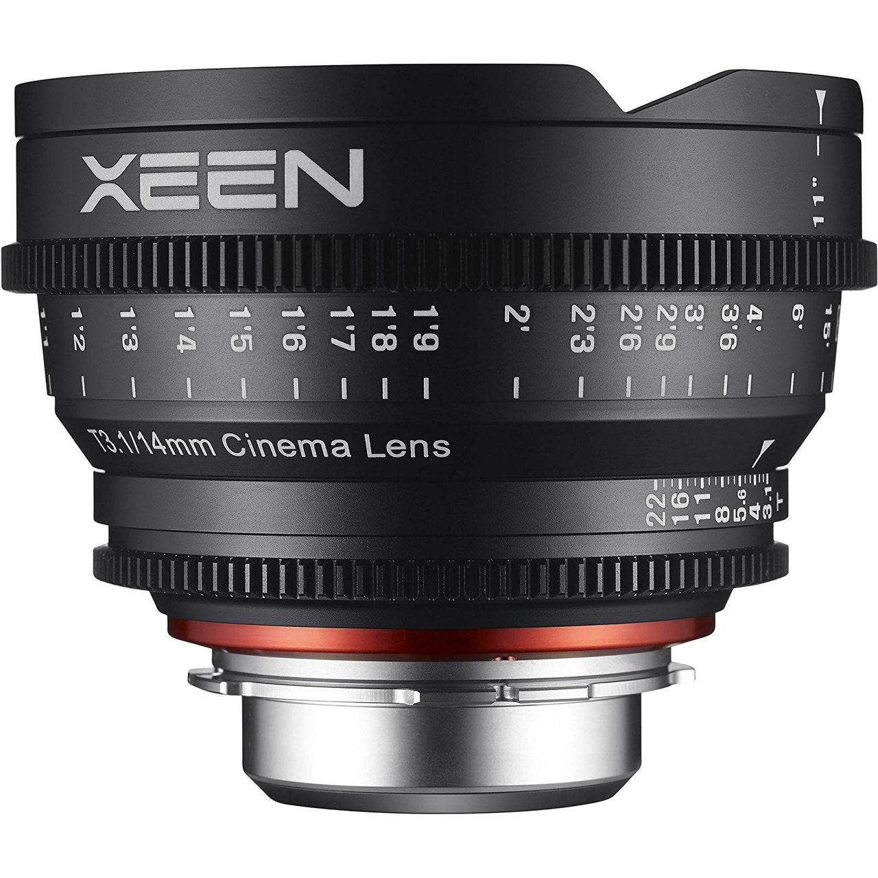 Rokinon Xeen 14mm T3.1 Lens for Canon EF Mount With Professional Lens Backpack and Accessories