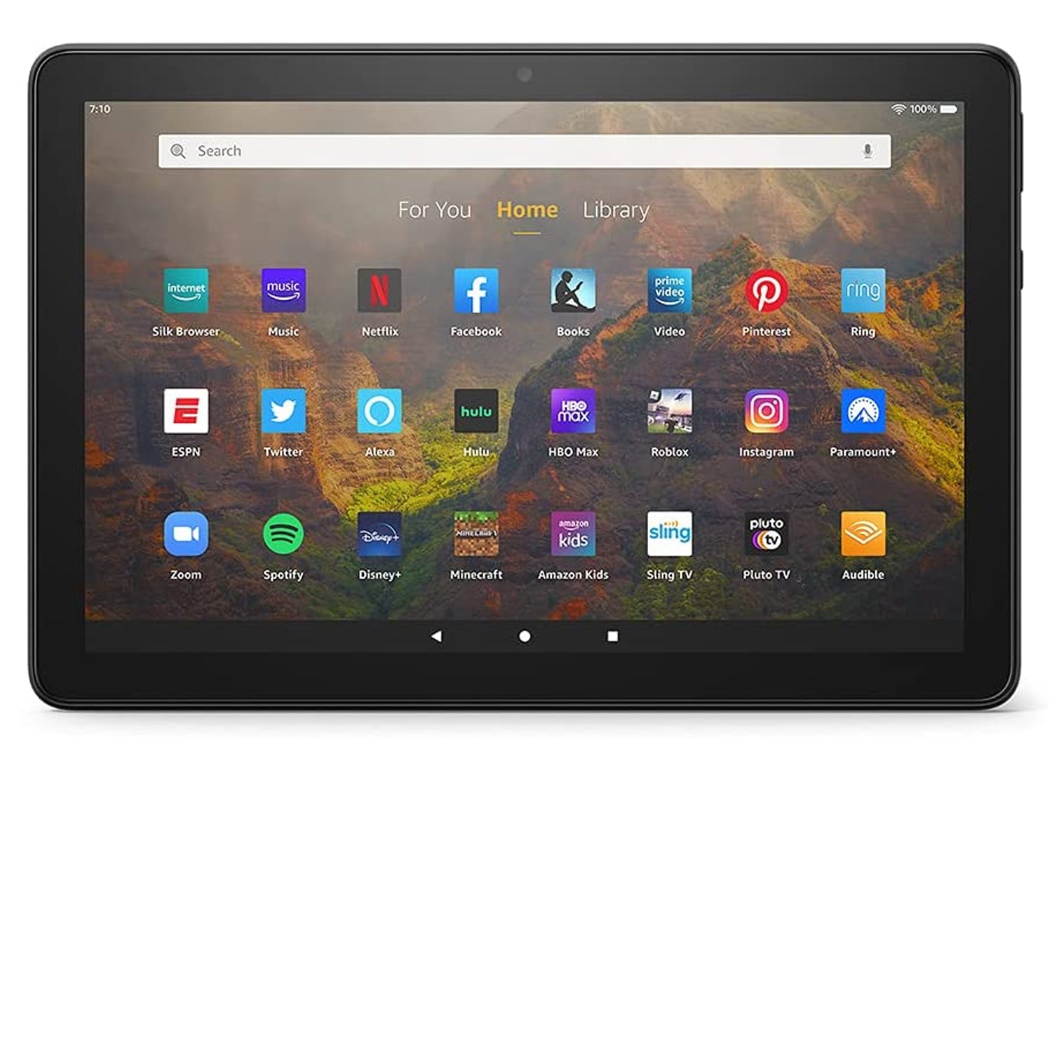 Fire HD 10 Inch Tablet Full HD, 32GB Black (2021) with Wireless Bluetooth Earbuds