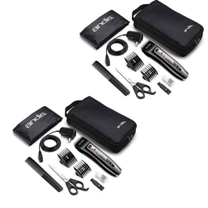 Andis Select Cut 10 Piece Hair Clipper Kit 24440 with Surge Protector 2-Pack Kit - Andis