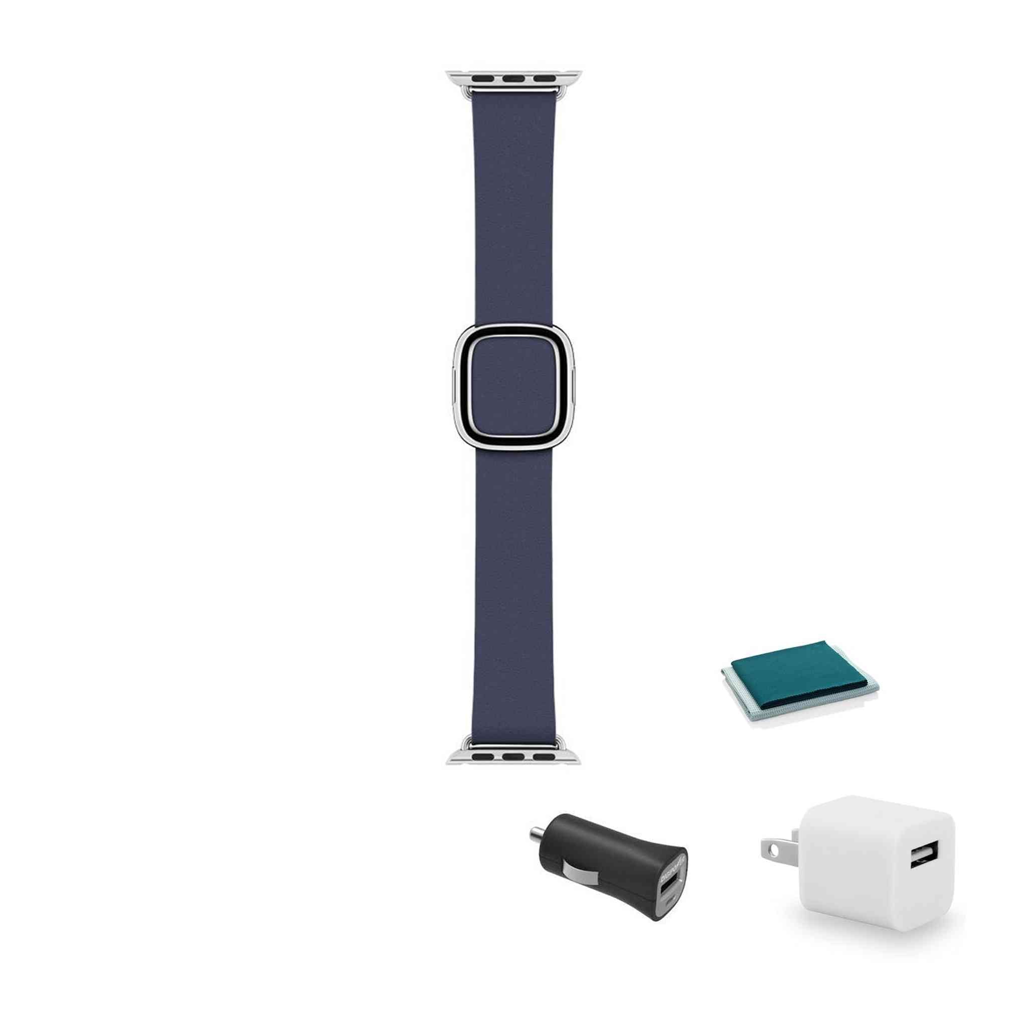 Apple 38mm Blue Modern Buckle Medium Bundle - Reconditioned Apple