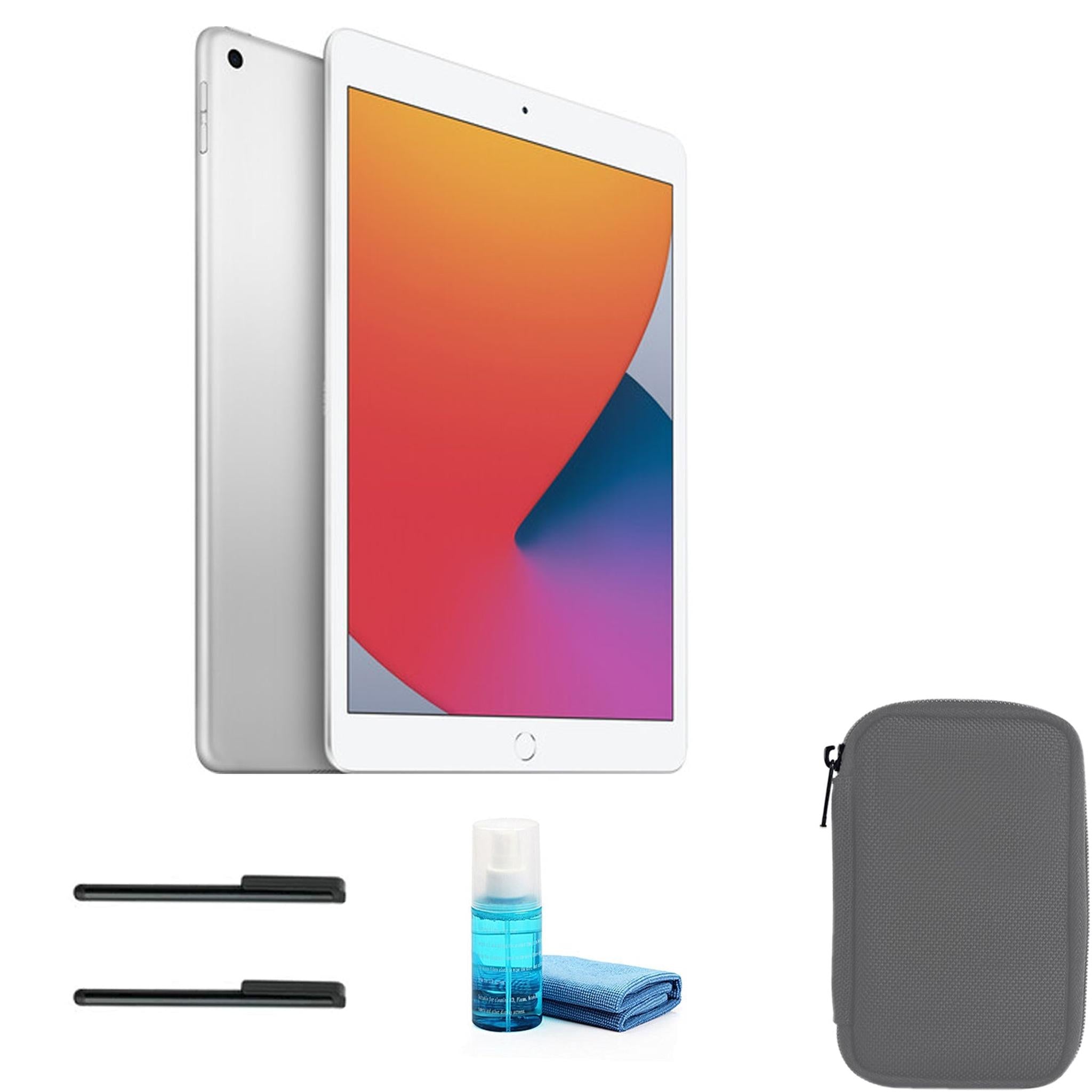 Apple 10.2 Inch iPad 32GB, Wi-Fi Only, Silver MYLA2LL/A with Gray Sleeve - Apple