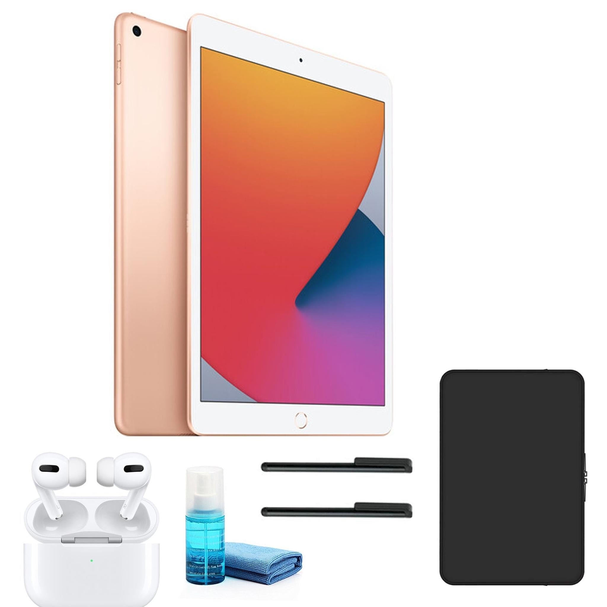Apple 10.2 Inch iPad 32GB, Wi-Fi Only, Gold MYLC2LL/A with Apple Airpods Pro -