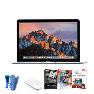 Apple MacBook 12" Silver- Kit withs Mouse + Type C USB Hub Spanish Keyboard
