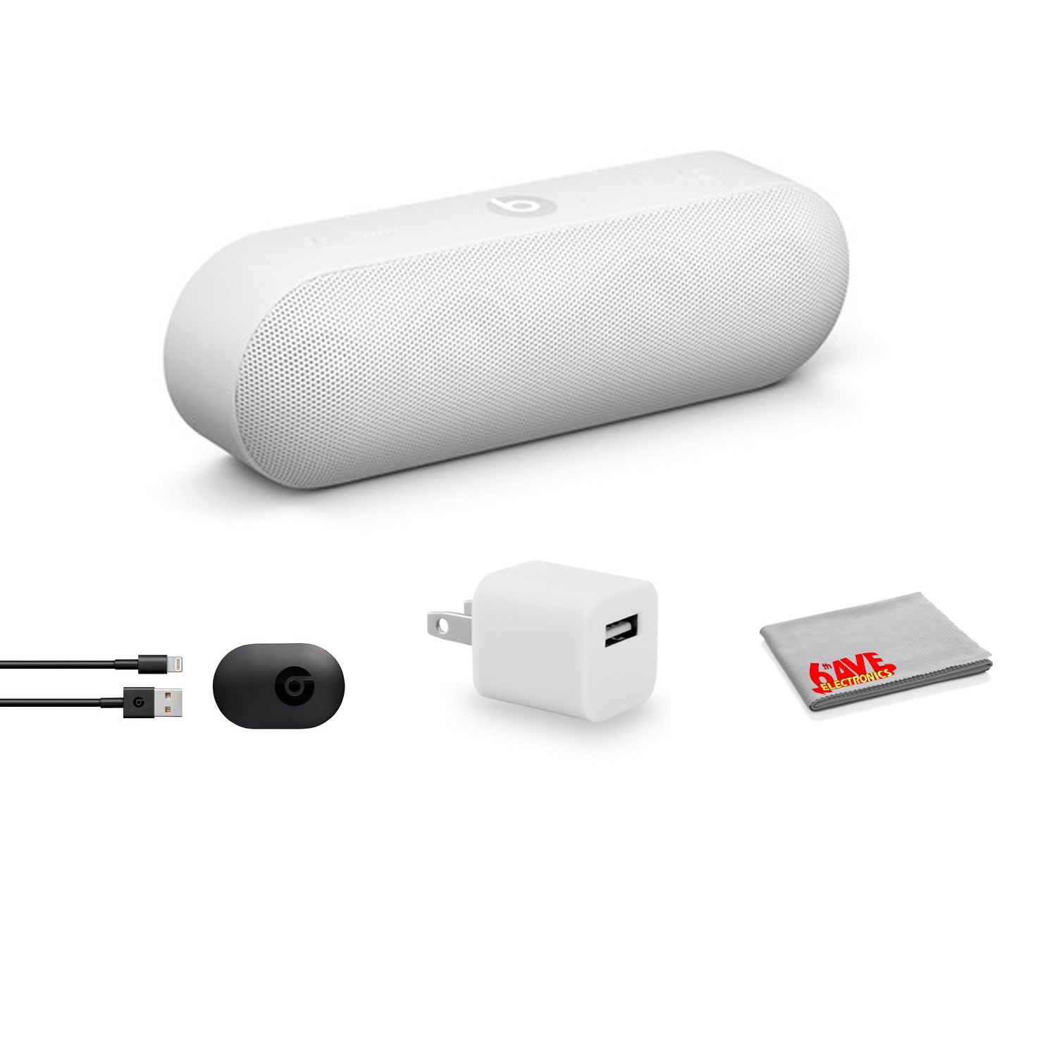 Beats by Dr. Dre Beats Pill+ Portable Bluetooth Wireless Speaker Standard Collection (White)