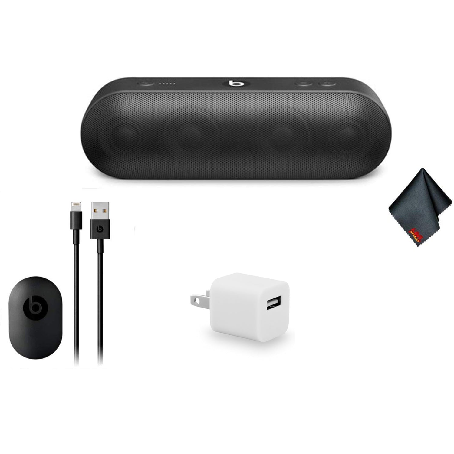 Beats by Dr. Dre Beats Pill+ Portable Bluetooth Speaker Standard Collection (Black) Bundle