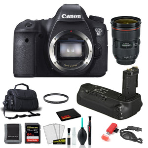 Canon 6D Digital Camera Body- with EF 24-70mm Lens + More International Model Canon