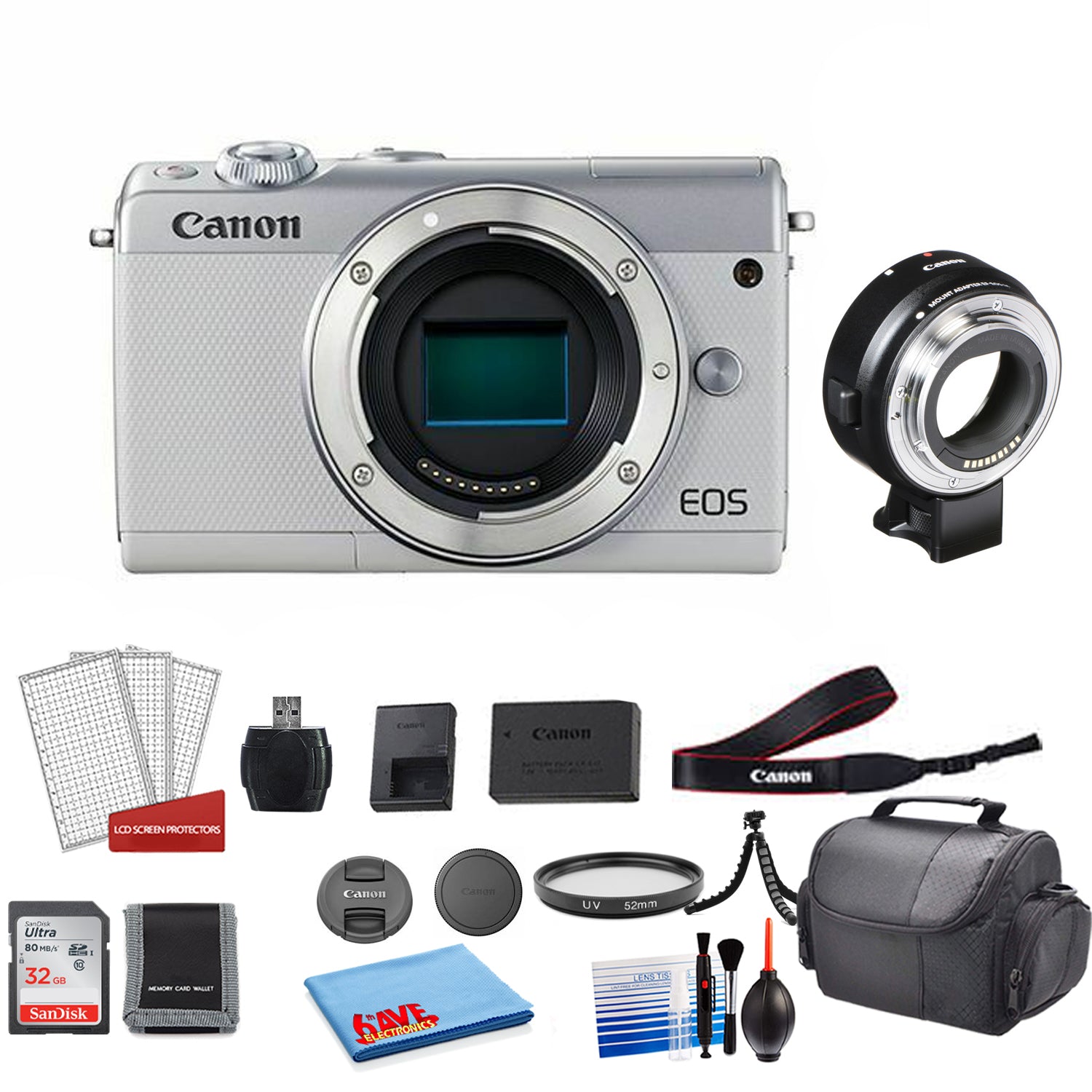 Canon M100 Camera Body Kit Box with Lens Adapter ? International Model