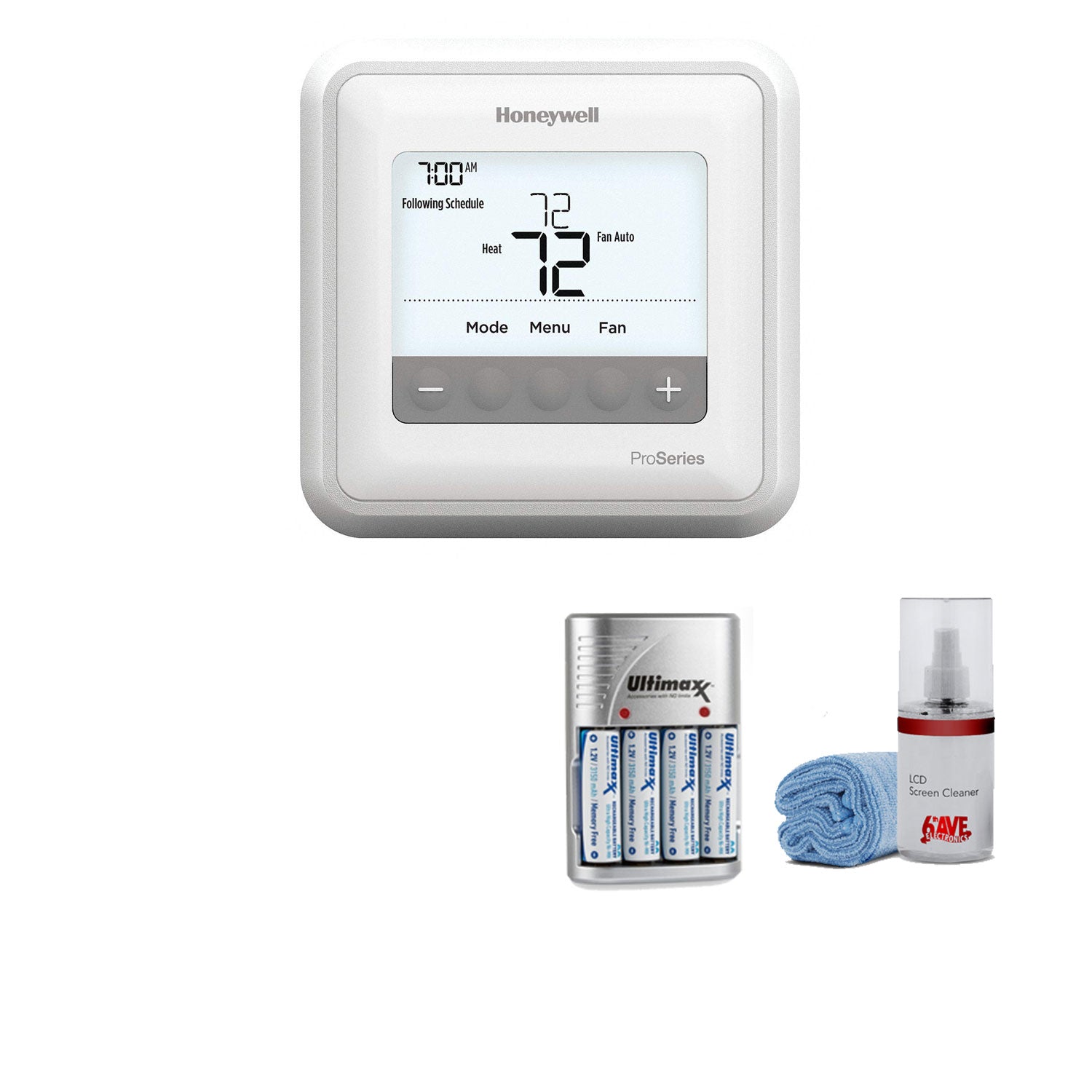 Honeywell TH4110U2005/U T4 Pro Programmable Thermostat - Kit with Batteries