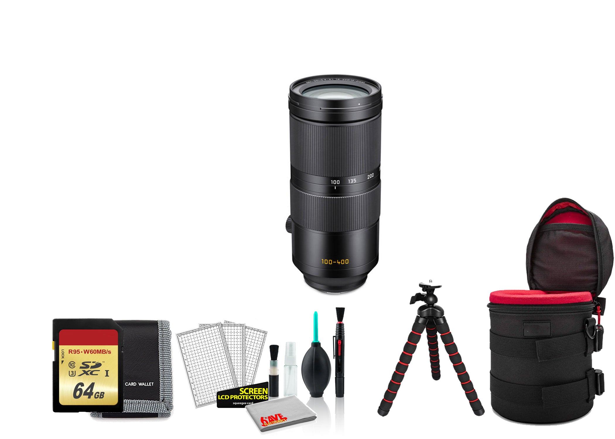 Leica Vario-Elmar-SL 100-400mm f/5-6.3 Lens L-Mount with 64GB Memory Card