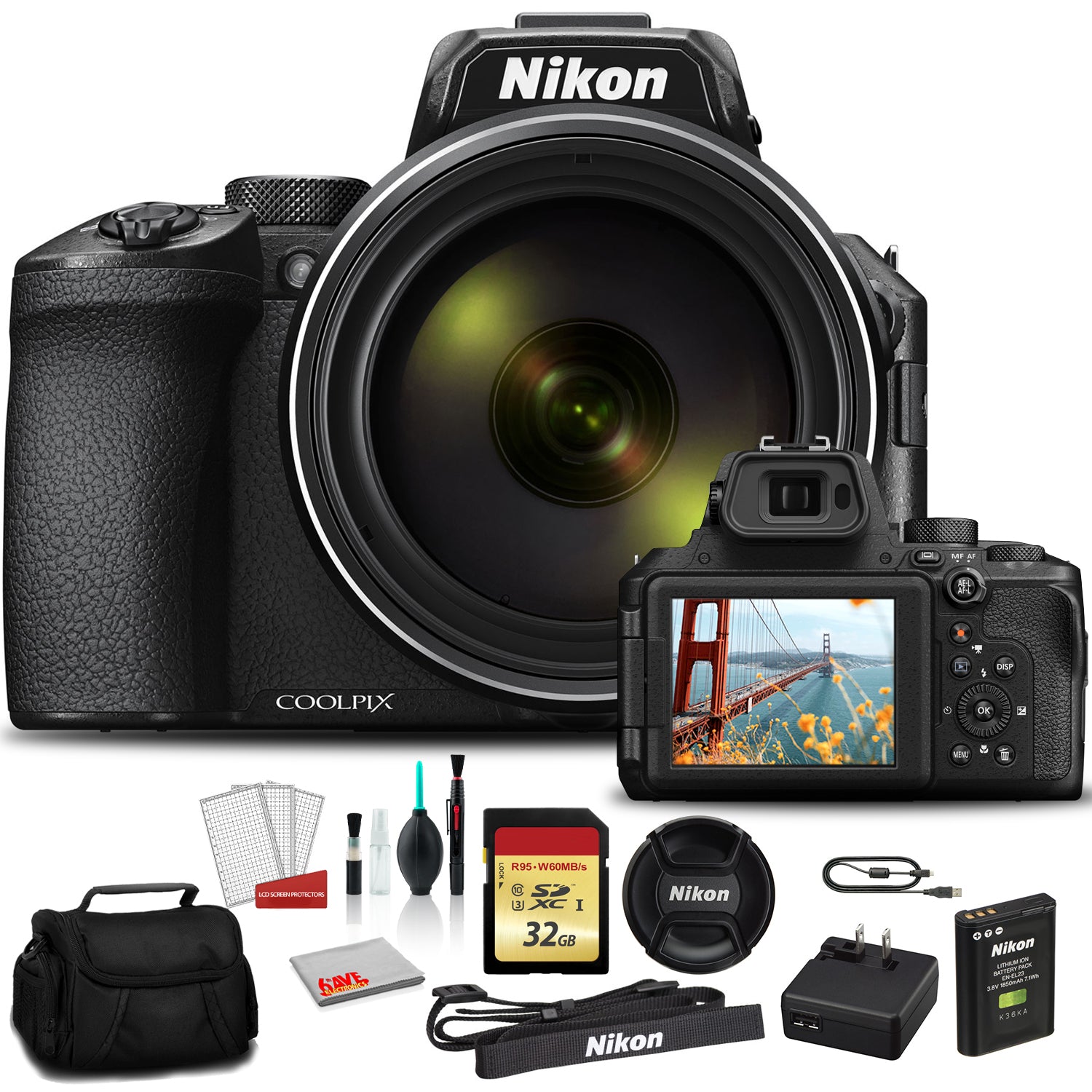 Nikon COOLPIX P950 Camera 26532 - Kit with 32GB Memory International Model Bundle